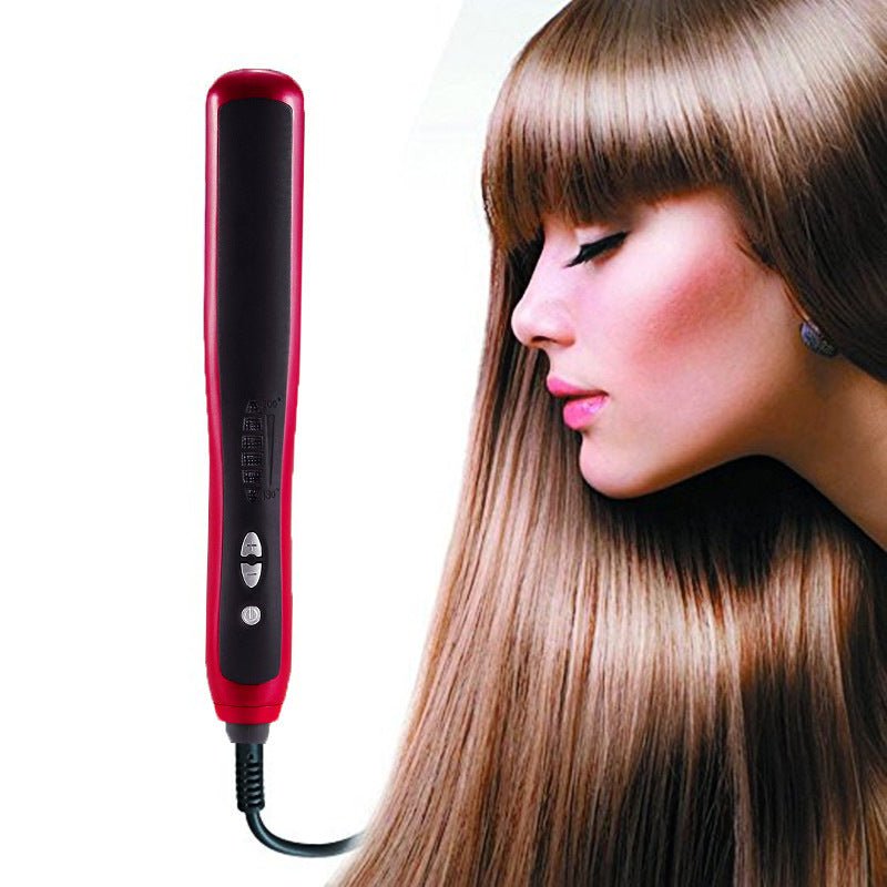 Home automatic adjustable temperature red hair straightener $35.00 Dana Fashion Power: AU Beauty Tools Product parameters color: red Features: 1. 360 degree rotatable wire; 2. Heating element: PTC 3. Ceramic heating tube, feel good 4. Suitable for all len