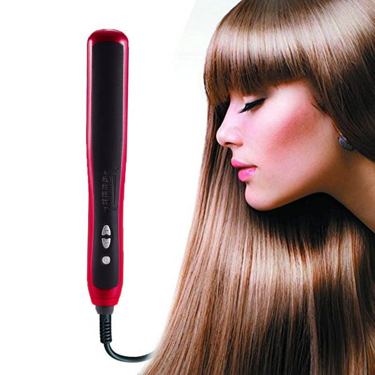 Home automatic adjustable temperature red hair straightener $35.00 Dana Fashion Power: AU Beauty Tools Product parameters color: red Features: 1. 360 degree rotatable wire; 2. Heating element: PTC 3. Ceramic heating tube, feel good 4. Suitable for all len