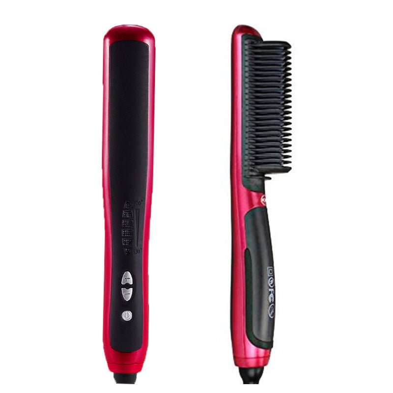 Home automatic adjustable temperature red hair straightener $35.00 Dana Fashion Power: AU Beauty Tools Product parameters color: red Features: 1. 360 degree rotatable wire; 2. Heating element: PTC 3. Ceramic heating tube, feel good 4. Suitable for all len