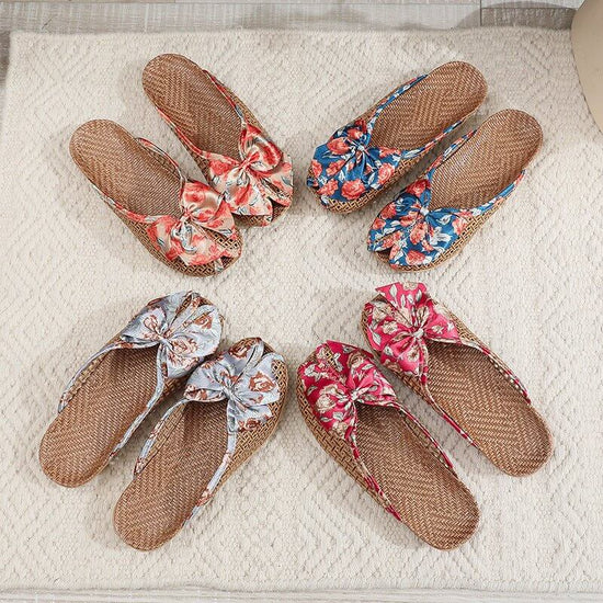 Home Breathable Indoor Rattan Slippers For Women $34.99 Dana Fashion Color: Blue Size: 35 To 36 Women's shoes Product information: Color: blue, red, orange, gray Size: 35-36,37-38,39-40 Sole craft: viscose shoes Sole material: EVA Popular elements: hollow