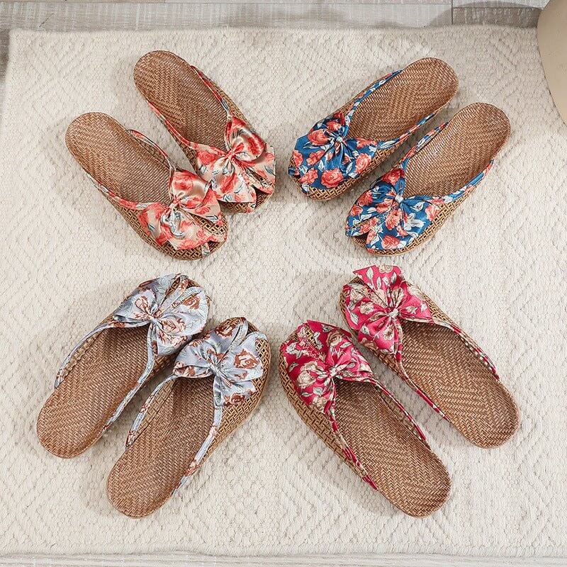 Home Breathable Indoor Rattan Slippers For Women $34.99 Dana Fashion Color: Blue Size: 35 To 36 Women's shoes Product information: Color: blue, red, orange, gray Size: 35-36,37-38,39-40 Sole craft: viscose shoes Sole material: EVA Popular elements: hollow