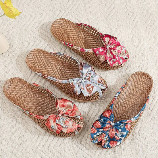 Home Breathable Indoor Rattan Slippers For Women $34.99 Dana Fashion Color: Blue Size: 35 To 36 Women's shoes Product information: Color: blue, red, orange, gray Size: 35-36,37-38,39-40 Sole craft: viscose shoes Sole material: EVA Popular elements: hollow