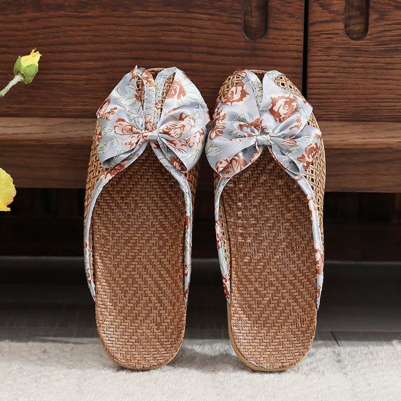 Home Breathable Indoor Rattan Slippers For Women $34.99 Dana Fashion Color: Gray Size: 35 To 36 Women's shoes Product information: Color: blue, red, orange, gray Size: 35-36,37-38,39-40 Sole craft: viscose shoes Sole material: EVA Popular elements: hollow