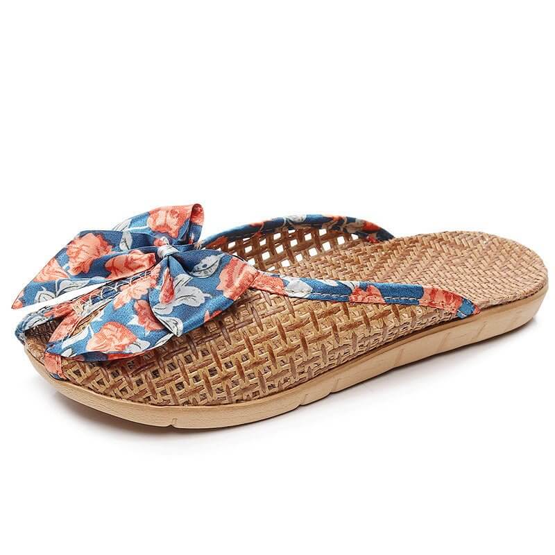 Home Breathable Indoor Rattan Slippers For Women $34.99 Dana Fashion Color: Blue Size: 35 To 36 Women's shoes Product information: Color: blue, red, orange, gray Size: 35-36,37-38,39-40 Sole craft: viscose shoes Sole material: EVA Popular elements: hollow
