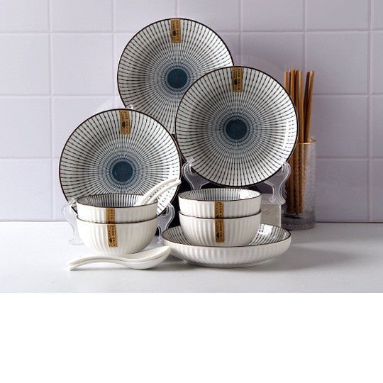 Home Creative Japanese Style Rice Soup Bowls And Dishes Net Red Dishes Plates $95.00 Dana Fashion style: J Dana's Kitchen Specification: Product category: Bowl, plate, plate set Material: Ceramic Pattern: Many kinds Style: Creative Shape: Round Surface te