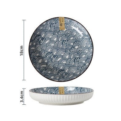 Home Creative Japanese Style Rice Soup Bowls And Dishes Net Red Dishes Plates $19.50 Dana Fashion style: F Dana's Kitchen Specification: Product category: Bowl, plate, plate set Material: Ceramic Pattern: Many kinds Style: Creative Shape: Round Surface te