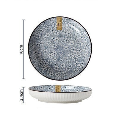 Home Creative Japanese Style Rice Soup Bowls And Dishes Net Red Dishes Plates $19.50 Dana Fashion style: E Dana's Kitchen Specification: Product category: Bowl, plate, plate set Material: Ceramic Pattern: Many kinds Style: Creative Shape: Round Surface te