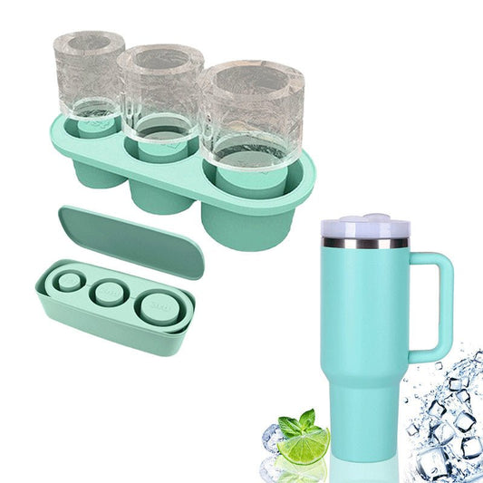 Home Gadget Molded Silicone Ice Tray Ice Cube Maker $28.50 Dana Fashion Color: Brown Dana's Kitchen Product information: Color: Stanley ice plate-Green, Stanley ice plate-yellow, Stanley ice plate-Brown Material: Silicone pp Style: American Size: 27.2*11