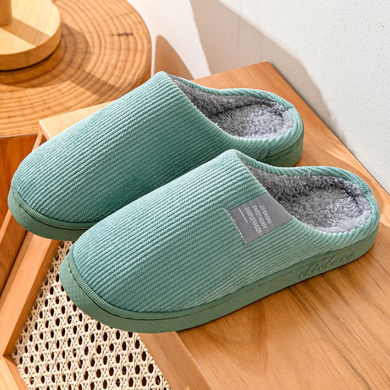 Home Indoor Wear-resistant Non Slip Cotton Slippers $29.99 Dana Fashion Color: Calibration Dongguqing Size: 36 to 37 Women's shoes Product information: Pattern: stripes Inner material: artificial wool Color: Calibration pink, calibration orange, calibrati