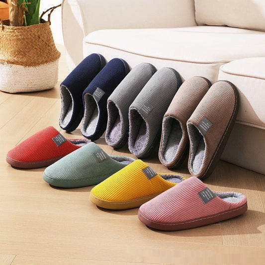 Home Indoor Wear-resistant Non Slip Cotton Slippers $29.99 Dana Fashion Color: Calibration Coffee Size: 40 to 41 Women's shoes Product information: Pattern: stripes Inner material: artificial wool Color: Calibration pink, calibration orange, calibration d