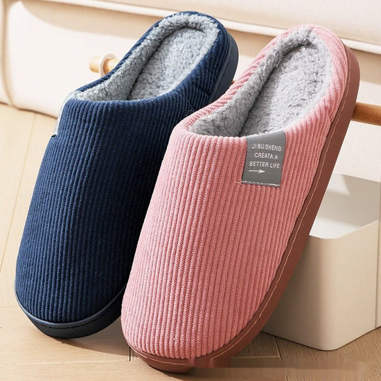 Home Indoor Wear-resistant Non Slip Cotton Slippers $29.99 Dana Fashion Color: Calibration Coffee Size: 40 to 41 Women's shoes Product information: Pattern: stripes Inner material: artificial wool Color: Calibration pink, calibration orange, calibration d