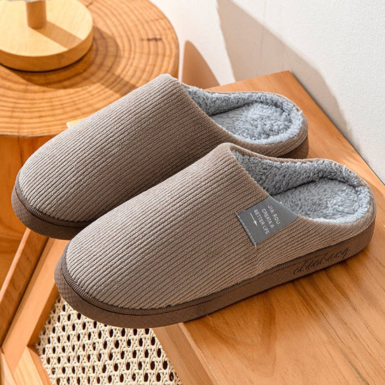 Home Indoor Wear-resistant Non Slip Cotton Slippers $29.99 Dana Fashion Color: Calibration Coffee Size: 40 to 41 Women's shoes Product information: Pattern: stripes Inner material: artificial wool Color: Calibration pink, calibration orange, calibration d