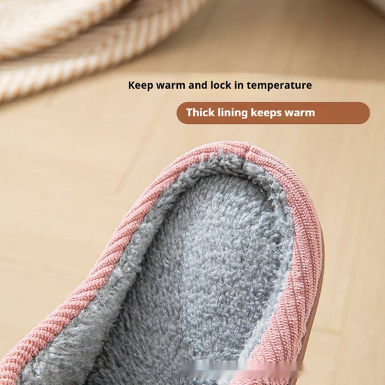 Home Indoor Wear-resistant Non Slip Cotton Slippers $29.99 Dana Fashion Color: Calibration Coffee Size: 40 to 41 Women's shoes Product information: Pattern: stripes Inner material: artificial wool Color: Calibration pink, calibration orange, calibration d