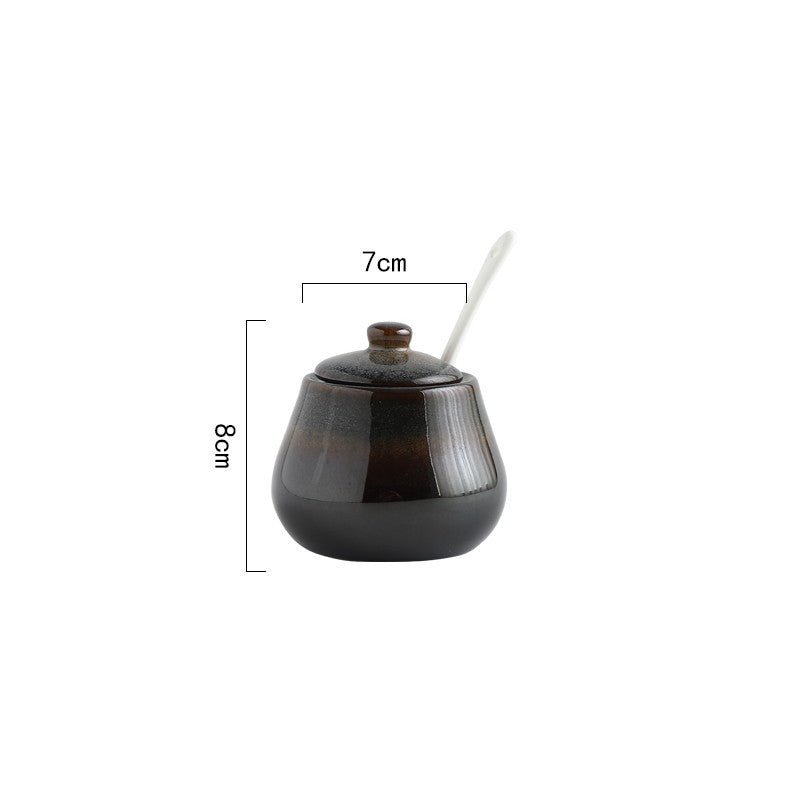 Home Kitchen Creative Seasoning Jar Combination Set $17.38 Dana Fashion Color: Seasoning jar blue crystal Dana's Kitchen Product information: Product name: Seasoning jar Material: ceramic Style: Japanese Function: No hole punch Kit type: 2 pieces Style: w