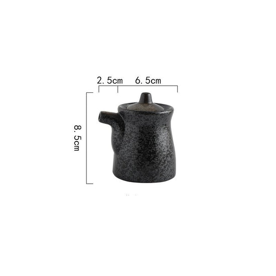 Home Kitchen Creative Seasoning Jar Combination Set $17.38 Dana Fashion Color: Vinegar Pot Ink Rhyme Dana's Kitchen Product information: Product name: Seasoning jar Material: ceramic Style: Japanese Function: No hole punch Kit type: 2 pieces Style: with c
