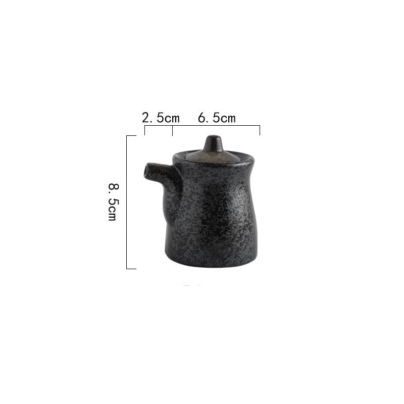 Home Kitchen Creative Seasoning Jar Combination Set $17.38 Dana Fashion Color: Vinegar Pot Ink Rhyme Dana's Kitchen Product information: Product name: Seasoning jar Material: ceramic Style: Japanese Function: No hole punch Kit type: 2 pieces Style: with c