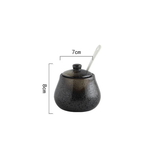 Home Kitchen Creative Seasoning Jar Combination Set $17.38 Dana Fashion Color: Seasoning Jar Dana's Kitchen Product information: Product name: Seasoning jar Material: ceramic Style: Japanese Function: No hole punch Kit type: 2 pieces Style: with cover Col