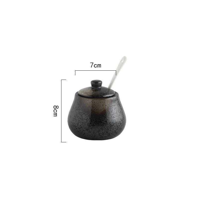 Home Kitchen Creative Seasoning Jar Combination Set $17.38 Dana Fashion Color: Seasoning Jar Dana's Kitchen Product information: Product name: Seasoning jar Material: ceramic Style: Japanese Function: No hole punch Kit type: 2 pieces Style: with cover Col