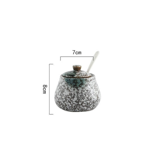 Home Kitchen Creative Seasoning Jar Combination Set $17.38 Dana Fashion Color: Seasoning Jar Twilight Snow Dana's Kitchen Product information: Product name: Seasoning jar Material: ceramic Style: Japanese Function: No hole punch Kit type: 2 pieces Style: