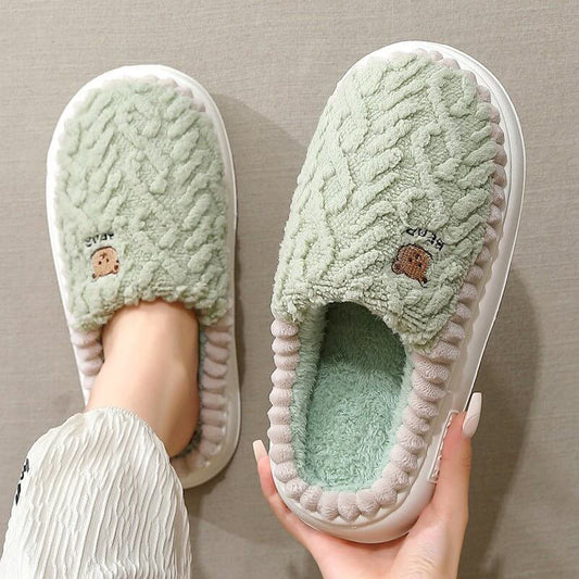 Home Winter Thermal Cotton Slippers Men $35.50 Dana Fashion Color: Dark Gray Size: 44to45 Women's shoes Product information: Pattern: Cartoon Color: green, purple, white coffee, dark gray, light gray Size: 36-37 inner length cm,38-39 inner length cm,40-41