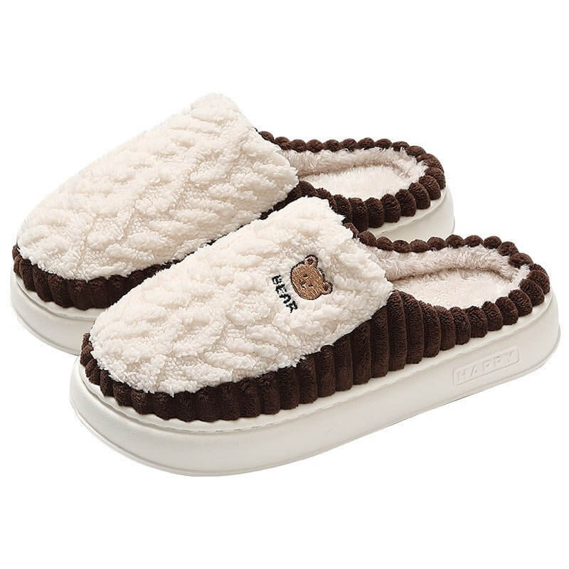 Home Winter Thermal Cotton Slippers Men $35.50 Dana Fashion Color: Dark Gray Size: 44to45 Women's shoes Product information: Pattern: Cartoon Color: green, purple, white coffee, dark gray, light gray Size: 36-37 inner length cm,38-39 inner length cm,40-41