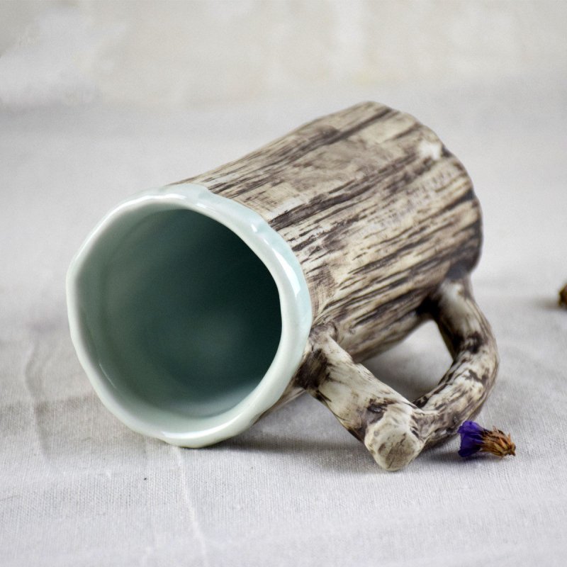 Hot bark mugs $31.32 Dana Fashion Color: 300ml Dana's Kitchen Product category: Ceramic cup Material: porcelain Applicable people: General Style: Creative Suitable for gift occasions: business gifts Shape: Irregular shape Function: Health care Structure: