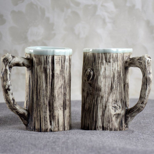 Hot bark mugs $31.32 Dana Fashion Color: 300ml Dana's Kitchen Product category: Ceramic cup Material: porcelain Applicable people: General Style: Creative Suitable for gift occasions: business gifts Shape: Irregular shape Function: Health care Structure:
