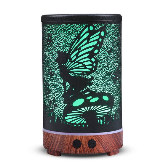 Household Flower Fairy Iron Art Hollow Aroma Diffuser $144.34 Dana Fashion Color: Colorful power: UK Beauty Tools Product information: Applicable area: 10-20 square meters Number of fog outlets: 1 Shape: Columnar Noise: 36dB or less Rated voltage: 100~240