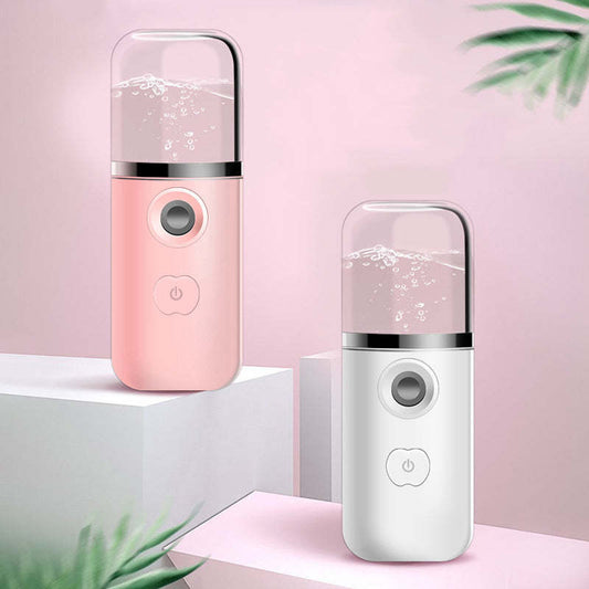 Household Handheld Face Care Beauty Spray Device Usb Nano Steaming Face Device Charging Humidifier $16.19 Dana Fashion Color: 1Blue 1White Beauty Tools Product information: Model: JSQ-3 Fog time: 10 seconds and below Gear position: 1 gear Spray heat: cold