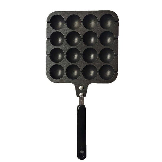 Household Hong Kong-Style Egg Waffle Pan Commercial Portable Gas Round Egg Waffle Machine Cake Cake Non-Stick Bakeware Baking Mold $33.42 Dana Fashion Color: Black Dana's Kitchen Product Information Brand: Other Color Classification: 16-Hole Octopus Balls