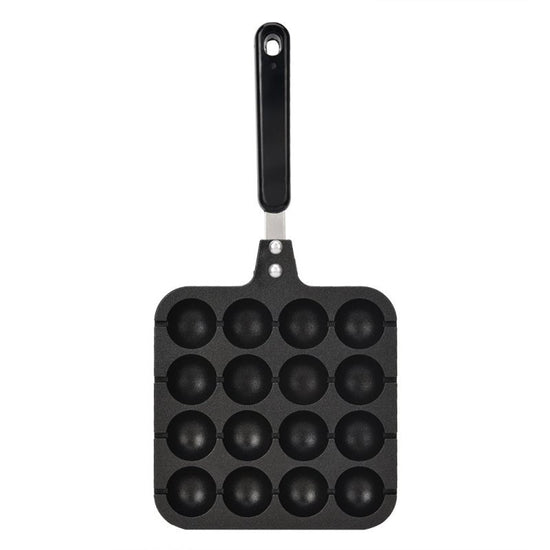 Household Hong Kong-Style Egg Waffle Pan Commercial Portable Gas Round Egg Waffle Machine Cake Cake Non-Stick Bakeware Baking Mold $33.42 Dana Fashion Color: Black Dana's Kitchen Product Information Brand: Other Color Classification: 16-Hole Octopus Balls