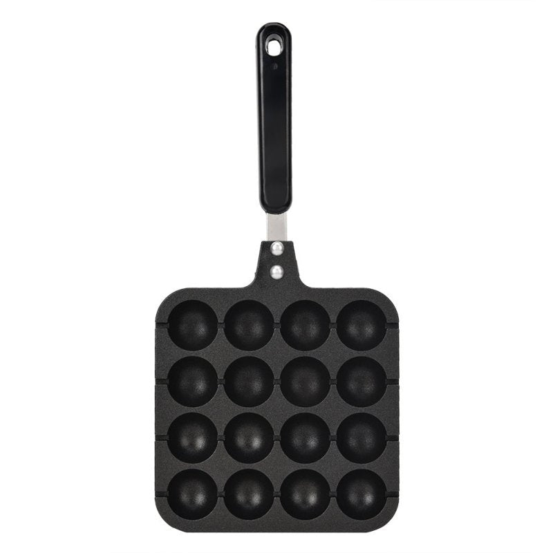 Household Hong Kong-Style Egg Waffle Pan Commercial Portable Gas Round Egg Waffle Machine Cake Cake Non-Stick Bakeware Baking Mold $33.42 Dana Fashion Color: Black Dana's Kitchen Product Information Brand: Other Color Classification: 16-Hole Octopus Balls