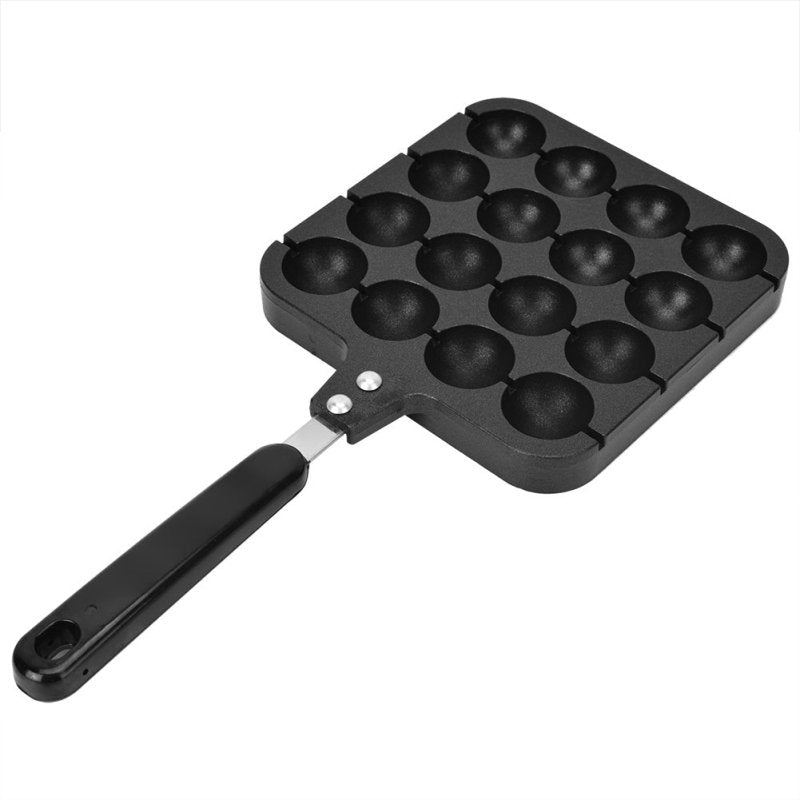 Household Hong Kong-Style Egg Waffle Pan Commercial Portable Gas Round Egg Waffle Machine Cake Cake Non-Stick Bakeware Baking Mold $33.42 Dana Fashion Color: Black Dana's Kitchen Product Information Brand: Other Color Classification: 16-Hole Octopus Balls