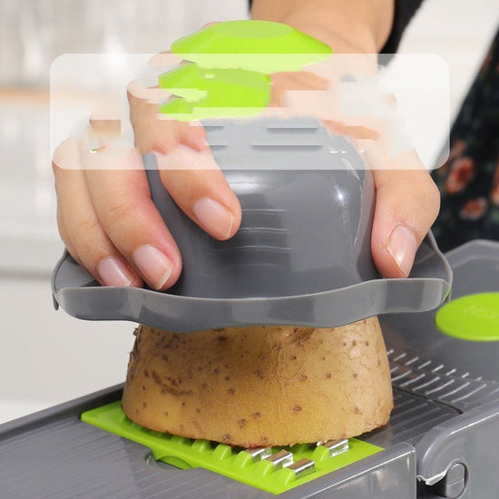 Household Kitchen Gadgets Vegetable Cutter Silk Cutter $30.71 Dana Fashion Color: 14in1 Dana's Kitchen Specification: Material: stainless steel Color: Gray Special features: Interchangeable blades Recommended use of the product: cooking, kitchen Product m