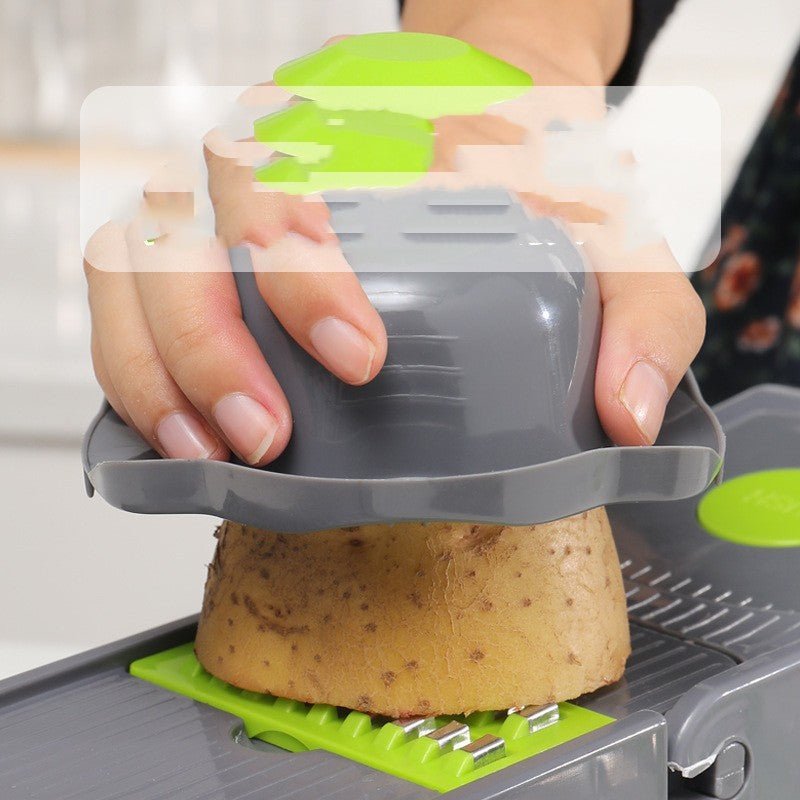 Household Kitchen Gadgets Vegetable Cutter Silk Cutter $30.71 Dana Fashion Color: 14in1 Dana's Kitchen Specification: Material: stainless steel Color: Gray Special features: Interchangeable blades Recommended use of the product: cooking, kitchen Product m