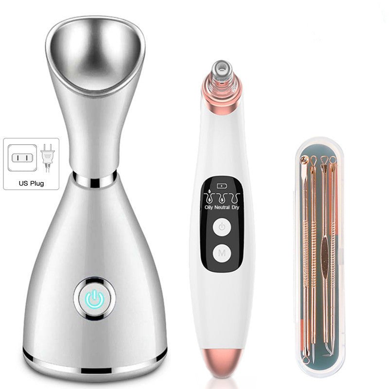 Household Steam Facial Humidification Sprayer Facial Cleanser $85.16 Dana Fashion Color: Set3 Electrical outlet: US Beauty Tools Product information: Fog out time: 11-30 seconds Gear: 1 gear Spray heat: Hot spray Color: Pearl white Specifications: US regu