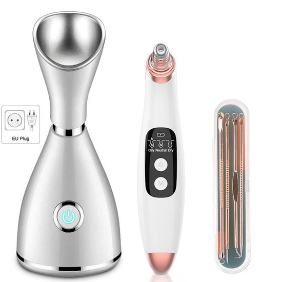 Household Steam Facial Humidification Sprayer Facial Cleanser $85.16 Dana Fashion Color: Set3 Electrical outlet: EU Beauty Tools Product information: Fog out time: 11-30 seconds Gear: 1 gear Spray heat: Hot spray Color: Pearl white Specifications: US regu