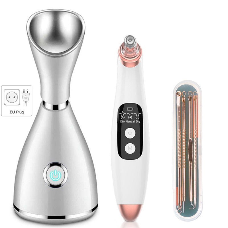 Household Steam Facial Humidification Sprayer Facial Cleanser $85.16 Dana Fashion Color: Set3 Electrical outlet: EU Beauty Tools Product information: Fog out time: 11-30 seconds Gear: 1 gear Spray heat: Hot spray Color: Pearl white Specifications: US regu