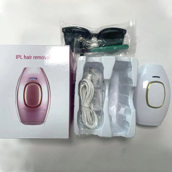 Household Whole Body Painless Laser Hair Removal Device $79.99 Dana Fashion Color: White Power Specifications: AU Beauty Tools Product information: Power type: DC Color: white, black, rose gold Cleaning type: not washable Hair removal part: whole body Pro