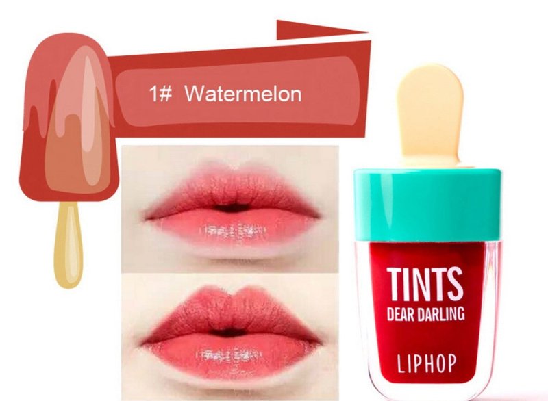 Ice Cream Lip Gloss $13.00 Dana Fashion Color: Watermelon makeup 6 Colors batom Super Ice Cream Lip Gloss Waterproof Long Lasting Makeup Liquid Lipstick Sweet Red Lip Tint Brand: NOVO Quantity: 1PCS Net WT: 4.5ML Efficacy: Healthy/Easy to Wear/Non-Stick C