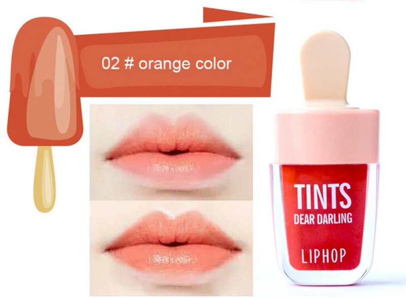 Ice Cream Lip Gloss $13.00 Dana Fashion Color: Orange makeup 6 Colors batom Super Ice Cream Lip Gloss Waterproof Long Lasting Makeup Liquid Lipstick Sweet Red Lip Tint Brand: NOVO Quantity: 1PCS Net WT: 4.5ML Efficacy: Healthy/Easy to Wear/Non-Stick Cup F
