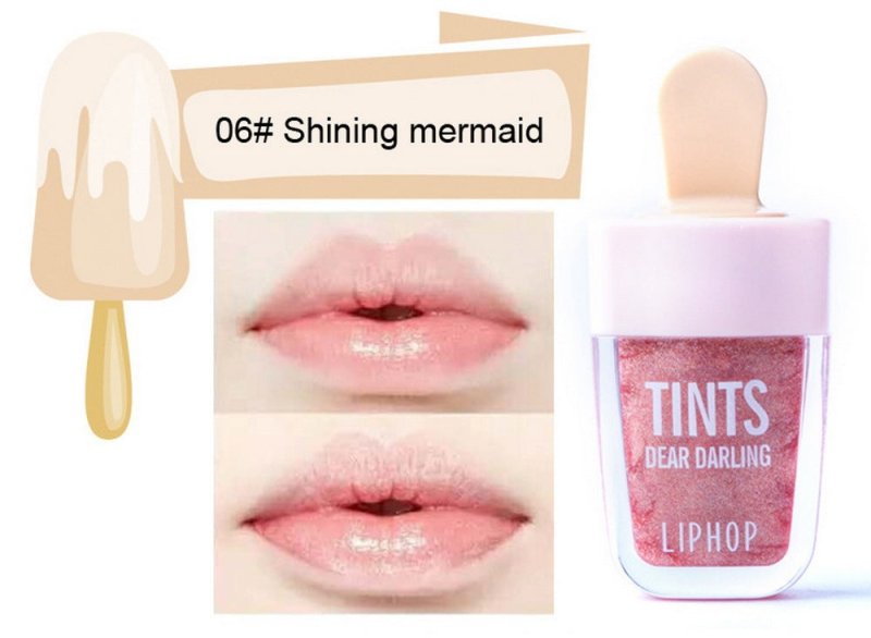 Ice Cream Lip Gloss $13.00 Dana Fashion Color: Shining mermaid makeup 6 Colors batom Super Ice Cream Lip Gloss Waterproof Long Lasting Makeup Liquid Lipstick Sweet Red Lip Tint Brand: NOVO Quantity: 1PCS Net WT: 4.5ML Efficacy: Healthy/Easy to Wear/Non-St