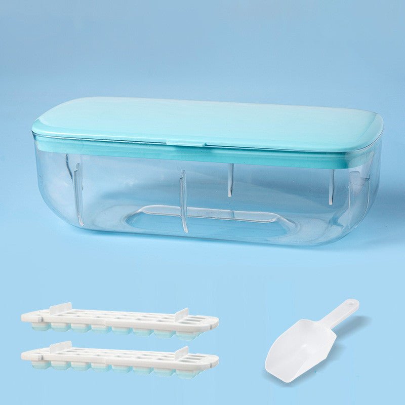 Ice Cube Tray With Storage Box Quick Demould Ice Cube Moulds Lazy Ice Maker For Cocktail Whiskey Bar Kithcen Tools Accessories $43.98 Dana Fashion Color: Blue style: Double layer Dana's Kitchen Overview: 【Multi-function Set】-Package contains 2 ice cube tr