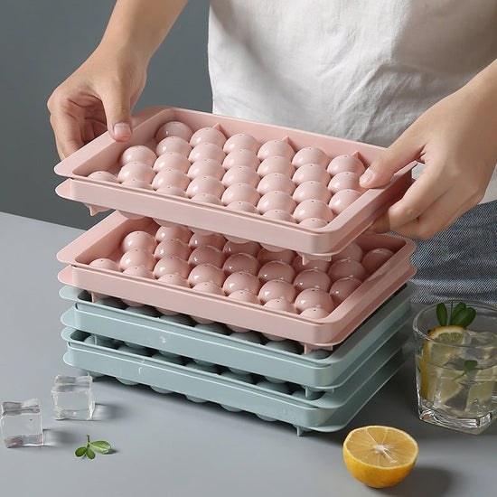 Ice Tray 3D Round Ice Molds Home Bar Party Use Round Ball Ice Cube Makers Kitchen DIY Ice Cream Moulds $12.50 Dana Fashion Color: Green Size: 18 Dana's Kitchen Overview： No loss of flavor. Easy release of ice cubes Your drink stays chilled for hours. Free