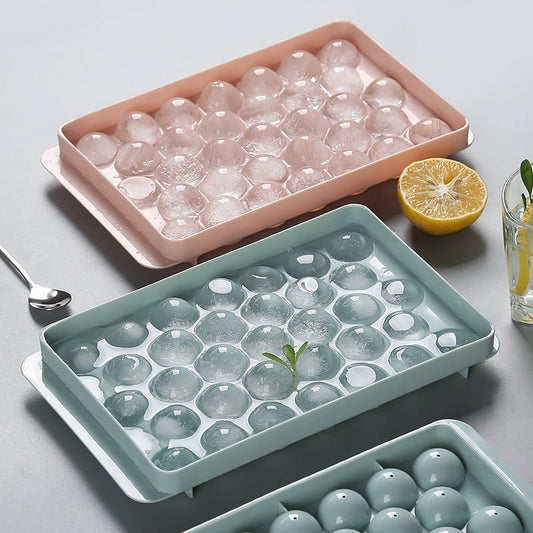 Ice Tray 3D Round Ice Molds Home Bar Party Use Round Ball Ice Cube Makers Kitchen DIY Ice Cream Moulds $12.50 Dana Fashion Color: Green Size: 18 Dana's Kitchen Overview： No loss of flavor. Easy release of ice cubes Your drink stays chilled for hours. Free
