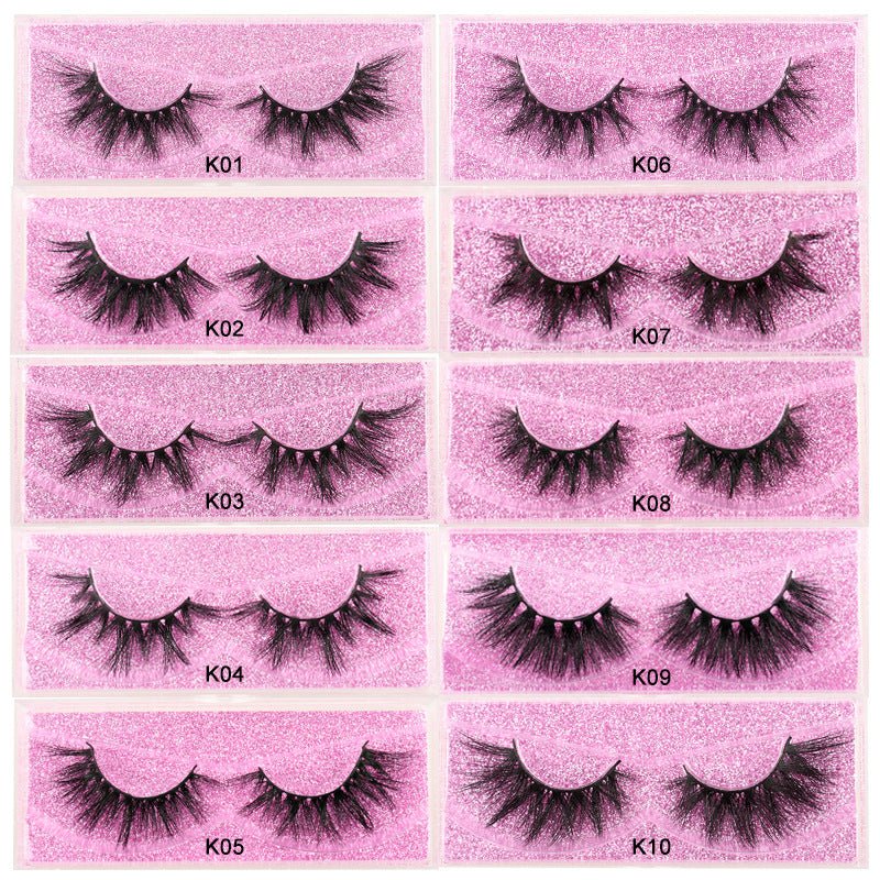 Imitation Eyelashes For Thick Eyelashes $22.72 Dana Fashion Color: 10style makeup Product Information: Product category false eyelashes Material Mink fur Packing List: False eyelashes*1