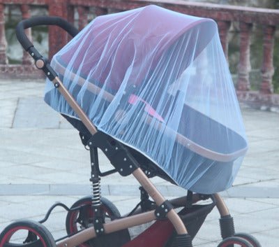 Increase baby stroller nets Baby stroller encryption full cover nets General dustproof and anti-mosquito $91.53 Dana Fashion Color: Blue encrypt Baby & Mother Baby stroller universal mosquito net Lightweight and versatile, the baby stroller is fully cover