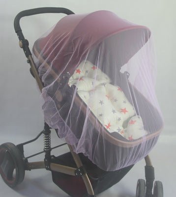 Increase baby stroller nets Baby stroller encryption full cover nets General dustproof and anti-mosquito $91.53 Dana Fashion Color: Purple encrypt Baby & Mother Baby stroller universal mosquito net Lightweight and versatile, the baby stroller is fully cov