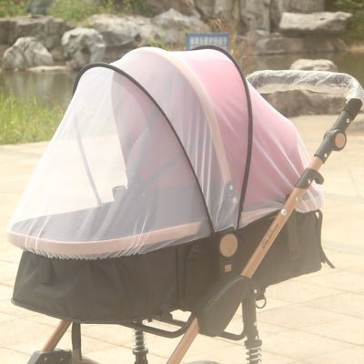 Increase baby stroller nets Baby stroller encryption full cover nets General dustproof and anti-mosquito $94.27 Dana Fashion Color: Black border Baby & Mother Baby stroller universal mosquito net Lightweight and versatile, the baby stroller is fully cover