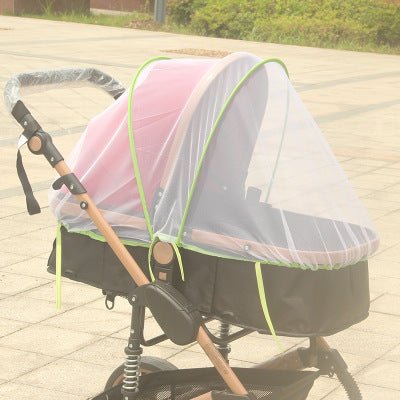 Increase baby stroller nets Baby stroller encryption full cover nets General dustproof and anti-mosquito $94.27 Dana Fashion Color: Green edge Baby & Mother Baby stroller universal mosquito net Lightweight and versatile, the baby stroller is fully covered